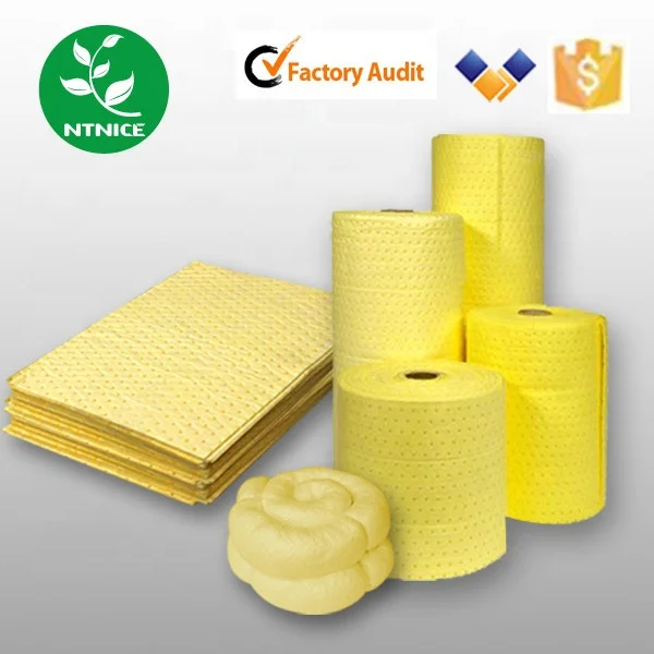 Стандартная впитывающая способность Hazchem Hazmat химически Впитывающий Коврик смс-структура жидкость на водной основе