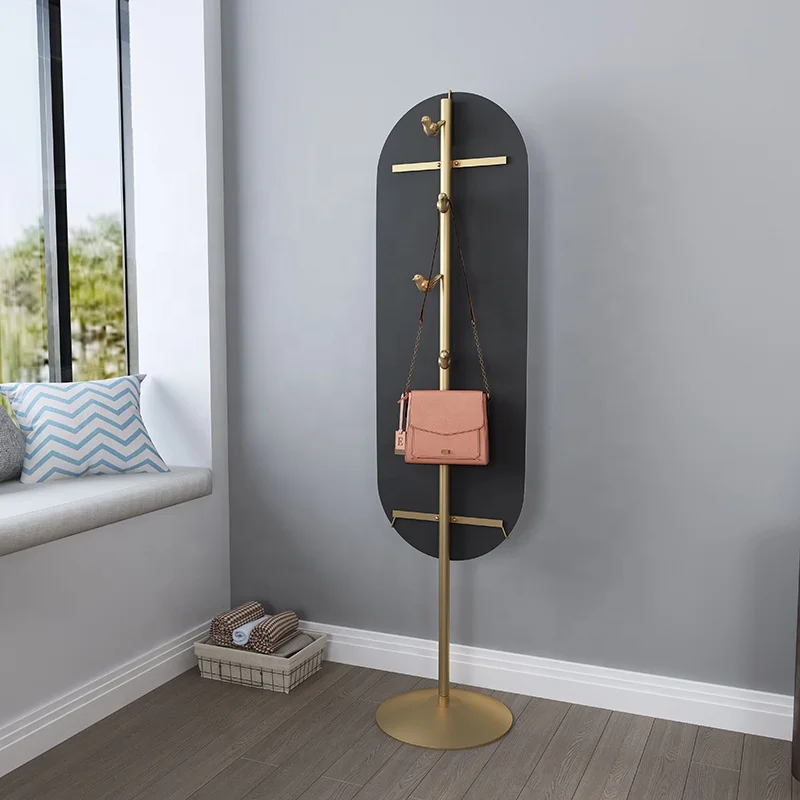 SWT Gold Long Full Length Standing Framed Dressing Simple Floor Mirror Beauty Salon Mirrors