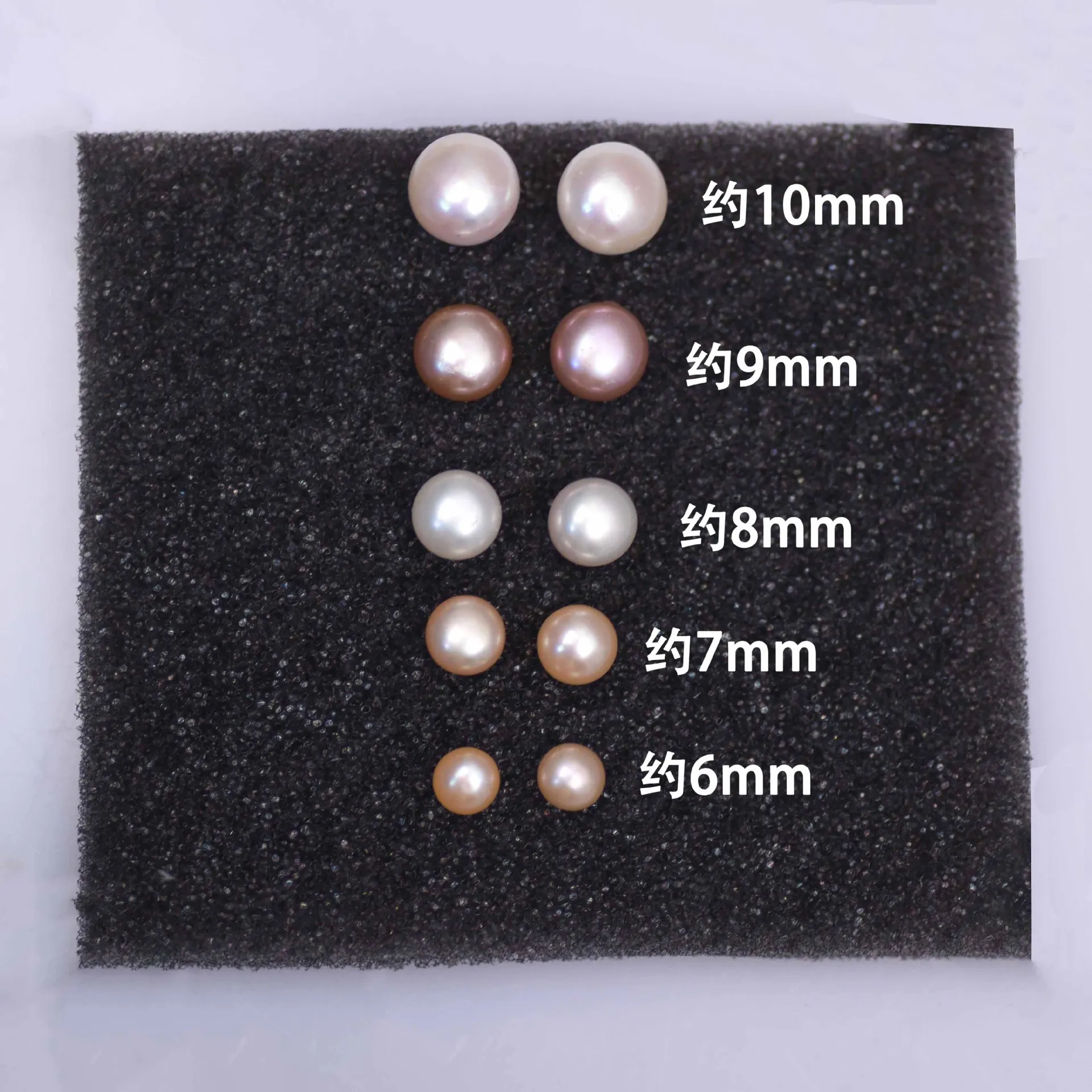 5A Quality Haystack Pearl Stud Earrings  Fashion S925 Silver Needle Simple  Elegant Freshwater Steamed bun   Pearl Earrings