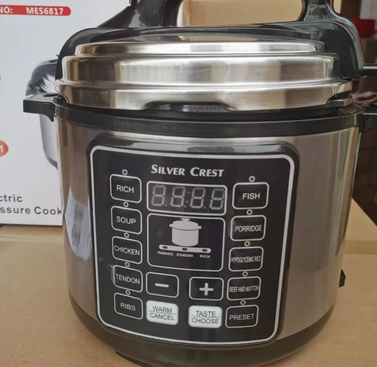 6L programmable LED display stainless steel rice electric pressure cookers no stick aluminum inner pot