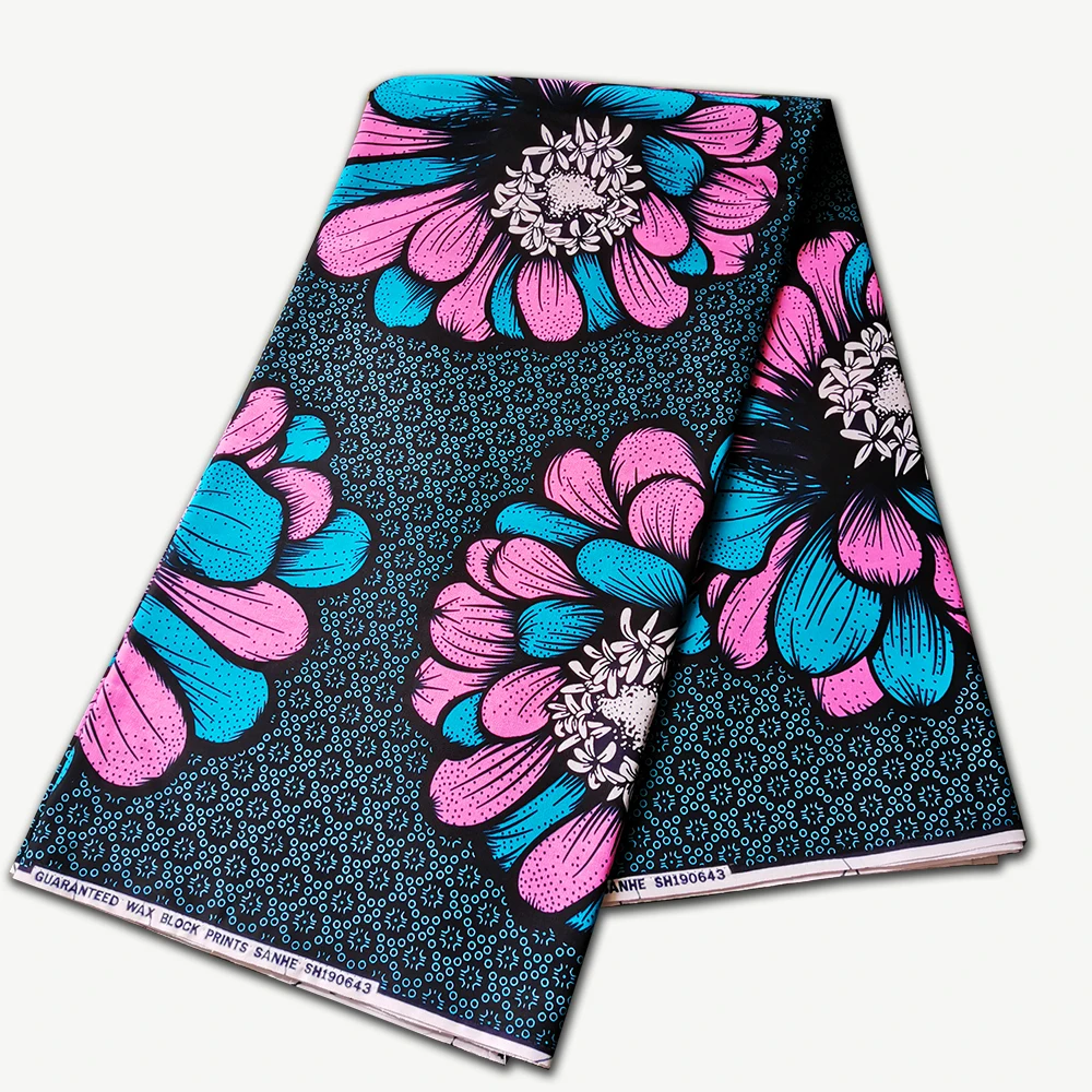 100% cotton real wax print fabric African stylish print