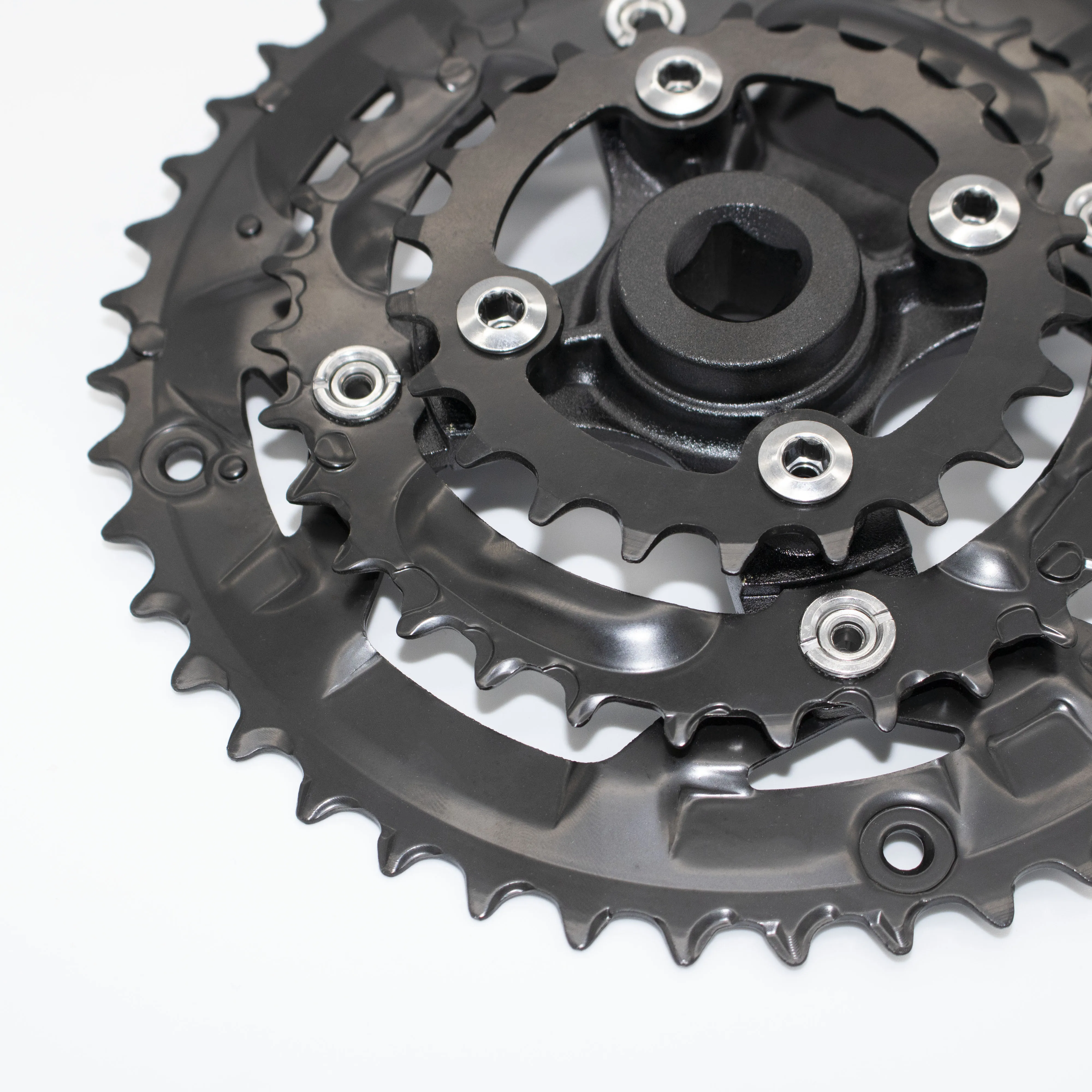 Jiankun Well Designed Chainwheel  24/32/42T Alloy Crank 170mm Crankset Mtb Bcd 104/64mm