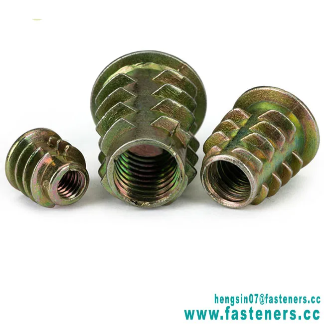 High Quality Factory Price Zinc Alloy Insert Nuts Furniture fasteners M4-M10 Hex Socket Trapezoid Nuts