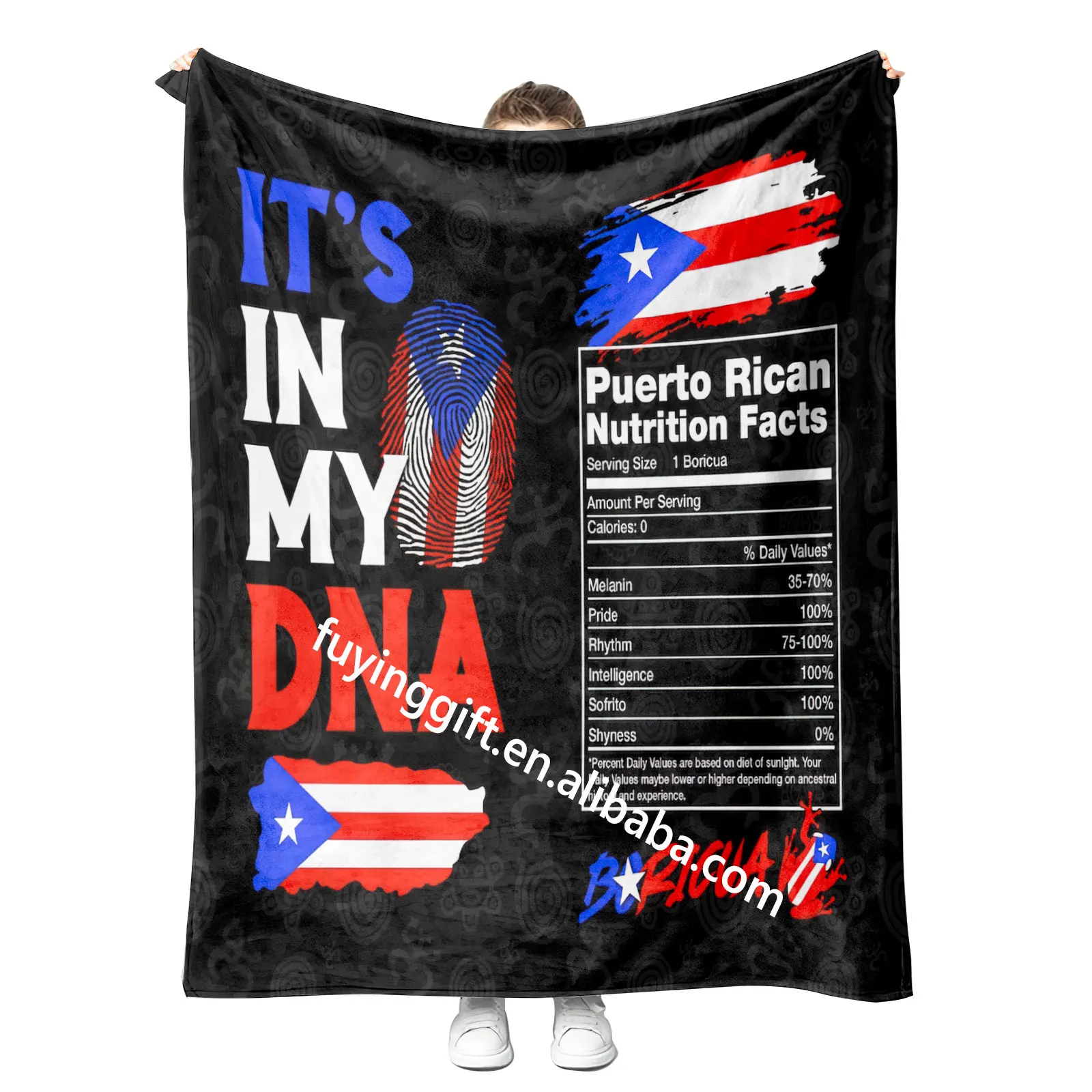 Новое 2023 Пуэрто-Рико Boricua Roberto Clemente мексиканское одеяло оптом на заказ Флисовое для