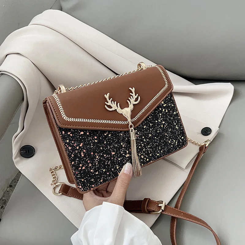 
2021 Ladies Fashion Designer Handbags Set Cool Black Casual Phone Bag Designer Luxury Handbags For Women 