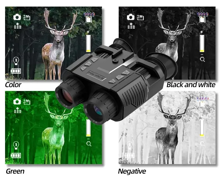 Factory Supply Day And Night Vision Russia Far Distance Range 300m 1080p HD Night Vision Binoculars With Helmet