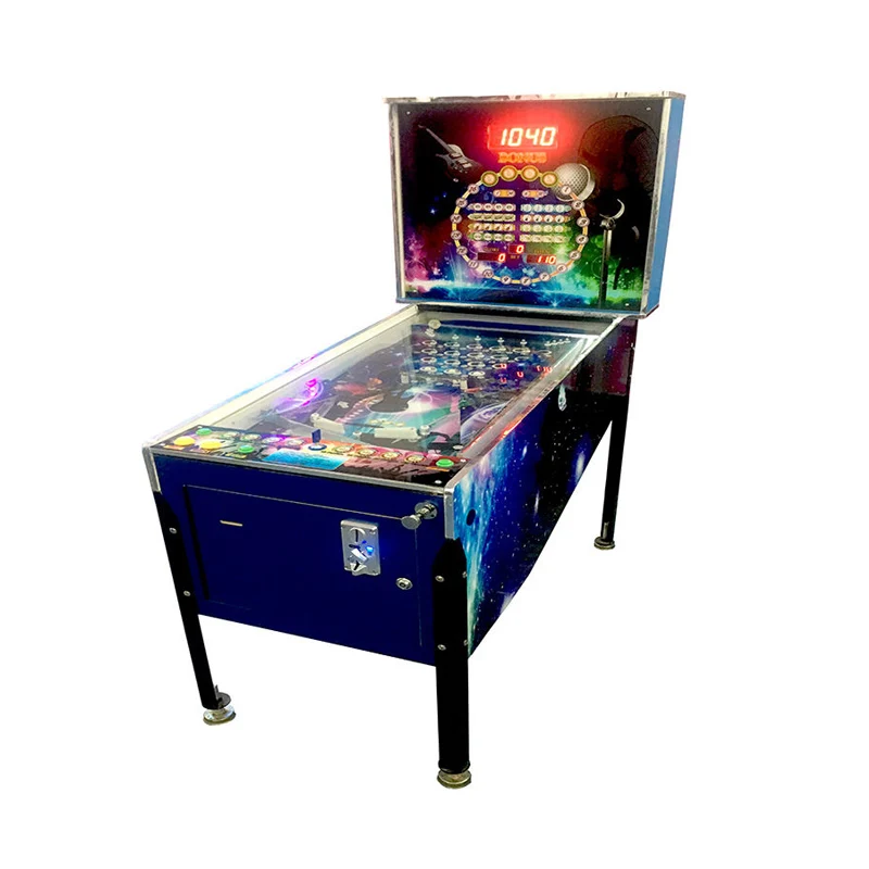 Crazy Ball Single Player Coin Operated 6 ball bingo pinball game machine with force feedback