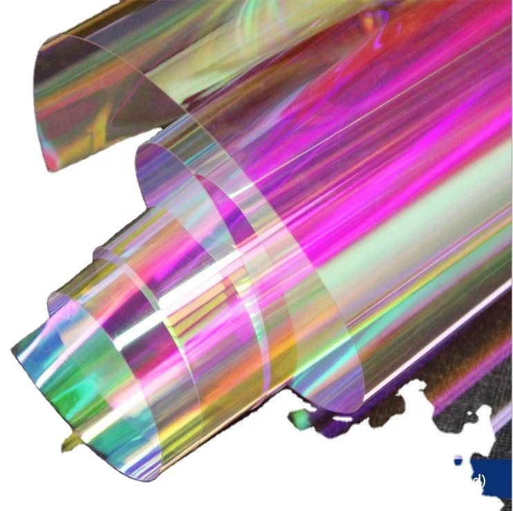 70u+23uPET Thickness MOQ 30m Iridescent 3M Dichroic Mylar Reflective Pet Window Film For Glass Or Acrylic