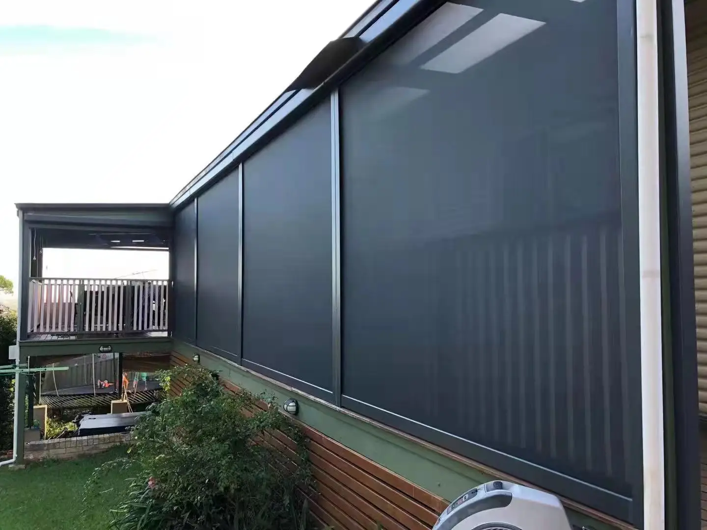 Outdoor Waterproof Electric Motorized Roller Ziptrack Screen roller Blinds