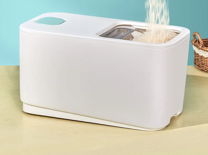 Push-cover rice bucket household insect-proof moisture-proof sealed bucket Grain rice storage box Large capacity