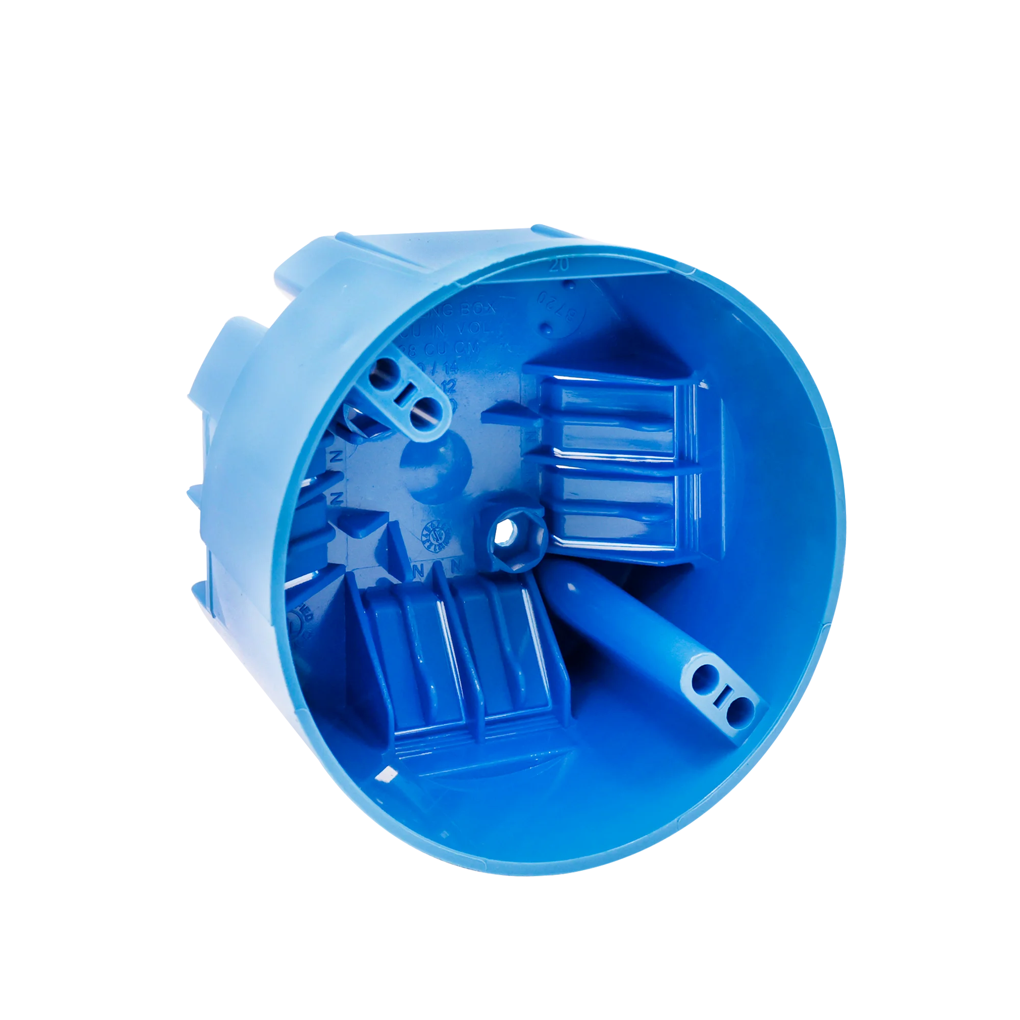 Shanghai Linsky UL ETL Certificated New Work Round Ceiling Box Fixture Box Outlet Power Integral Clamp Plastic Box