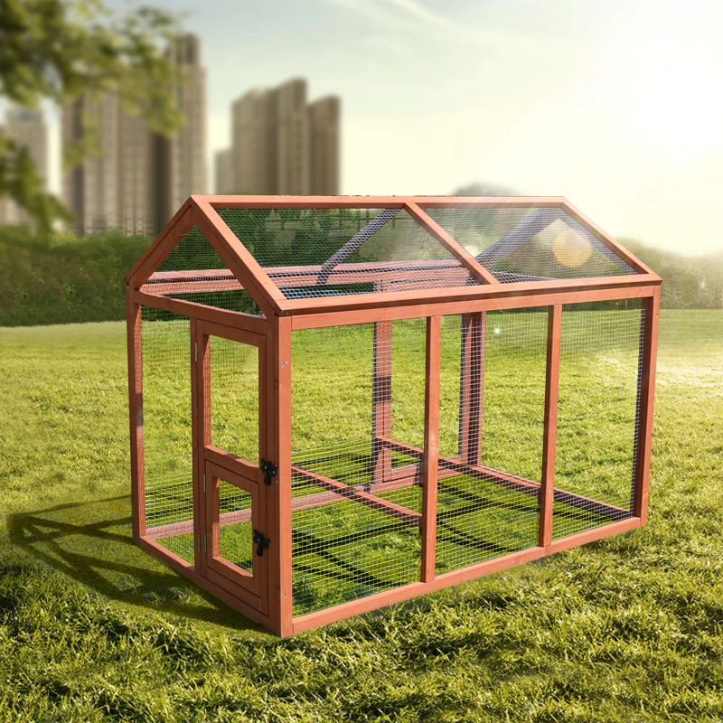 Wholesale Wooden Chicken Coop Cage Large Hen House easy clean outdoor Pet Cage