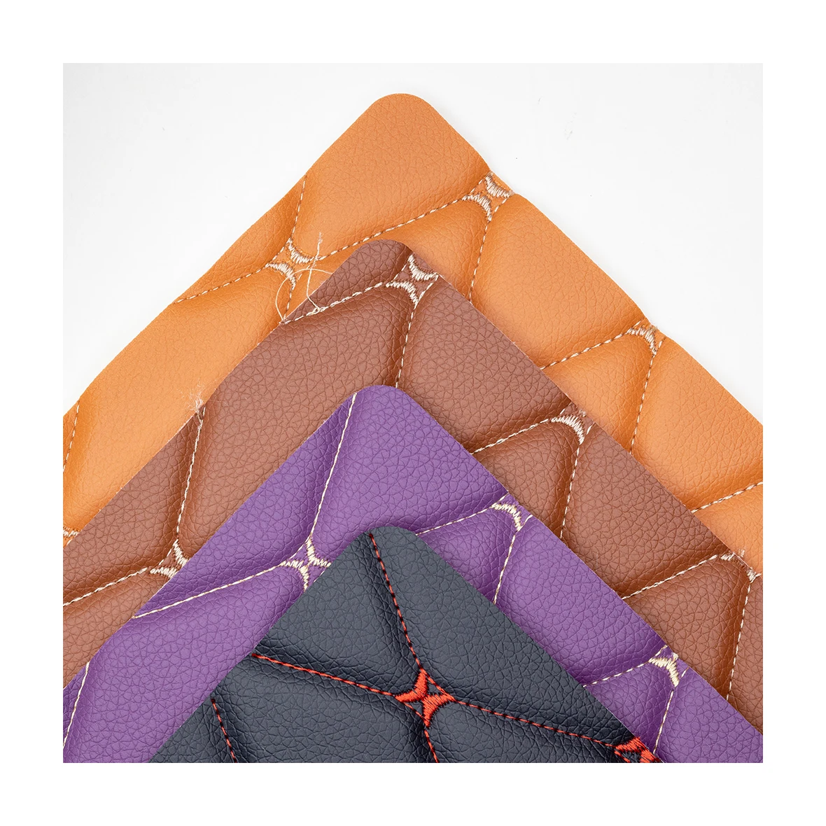 Hot Sale Imitated Quiting Artrificial Leather For Car Seat, Abrasion Resistant 3D Faux Leather For Car Interiors