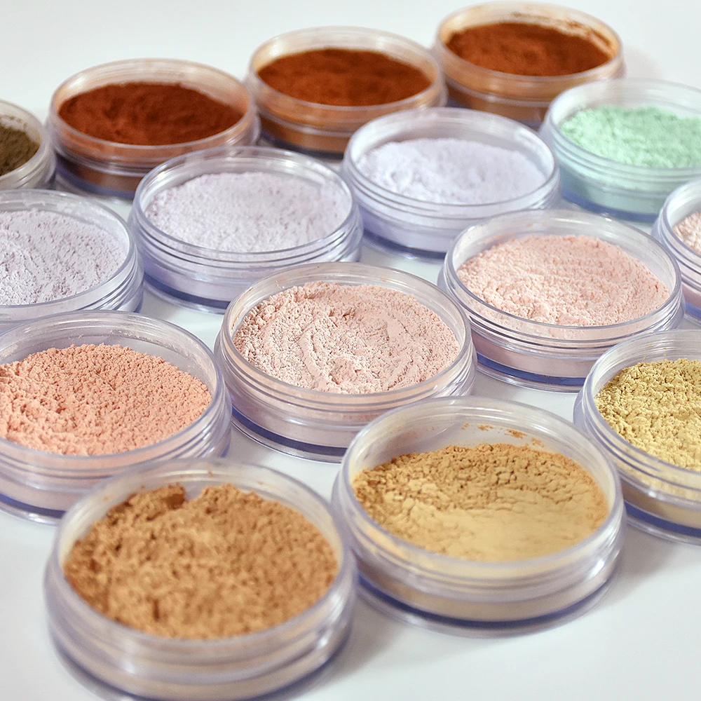 Akiaco Waterproof Custom Makeup Private Label Packaging Containers Highlighter Makeup Loose Face Setting Powder