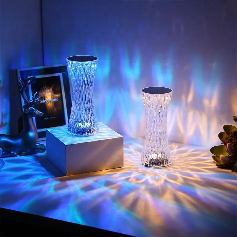 Wholesales 270ml Crystal Touch Control usb Colorful Night Light Led mini Table Lamp Cool Mist Bedroom Humidifier