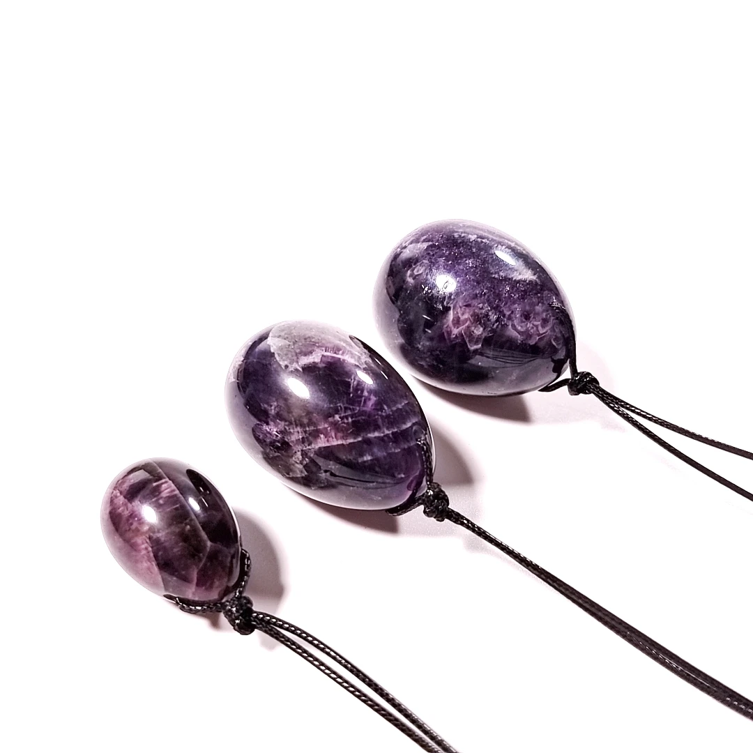 Драгоценные камни хорошего качества яйца Yoni для женщин Кегель тренировка сверлили подлинные нефритовые 3 размера декора и подарков