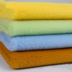Wholesale GRS Recycled Polyester Rabbit Fur Plush Fabric For Toy Pillow