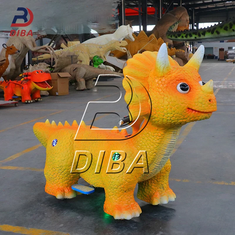 Electric Dinosaurs for Kids and Adults to Ride on Amusement Park Facilities