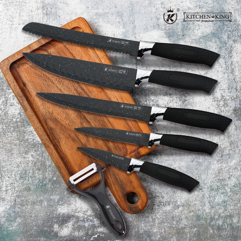  Кухня повар набор состоит из 6 предметов туризма и активного отдыха шеф-повара кухонных ножей нож подарочной коробке водонепроницаемый чехол для багажа супер острыми краями приготовления пищи