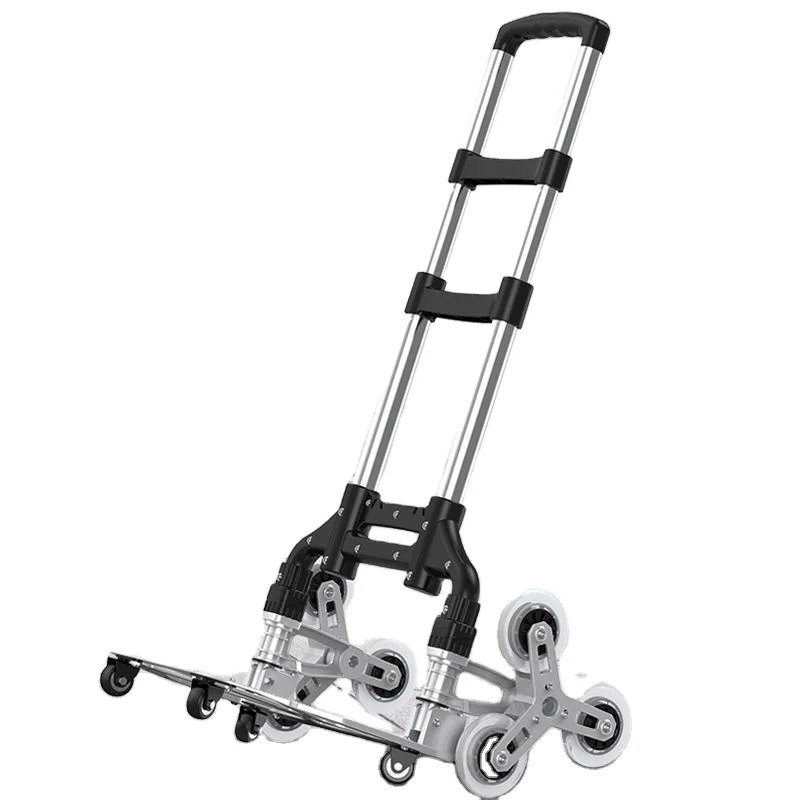 
Portable Foldable Aluminium Alloy Stairs Climbing Shopping Hand Cart Easy Carry Folding Trolley Push Carts 