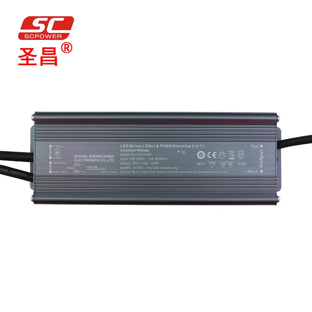 DALI PUSH Dimmable120W 5A dc 24v Светодиодный источник питания для светодиодных лент