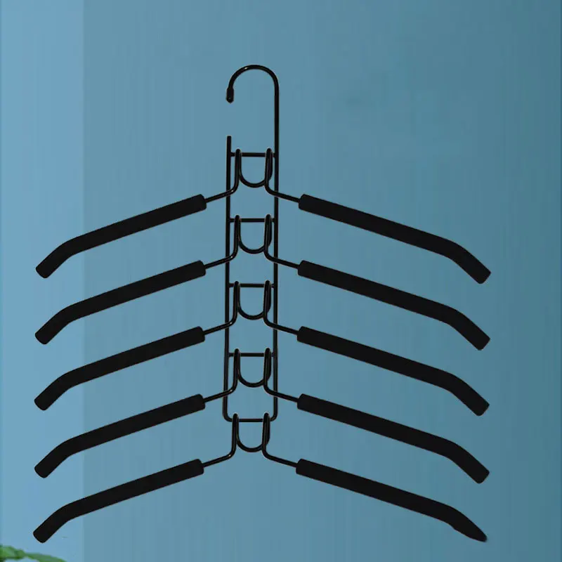 5 Layer Space Saving Multipurpose Foam Padded Storage Hangers Organizer