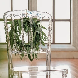 Rental Plastic Resin Royal Napoleon Clear Chairs for Event Wedding Party