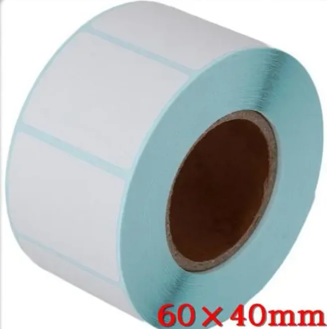 Factory Price Custom Label Rolls 60*40Thermal Transfer Metallized Paper Sticker