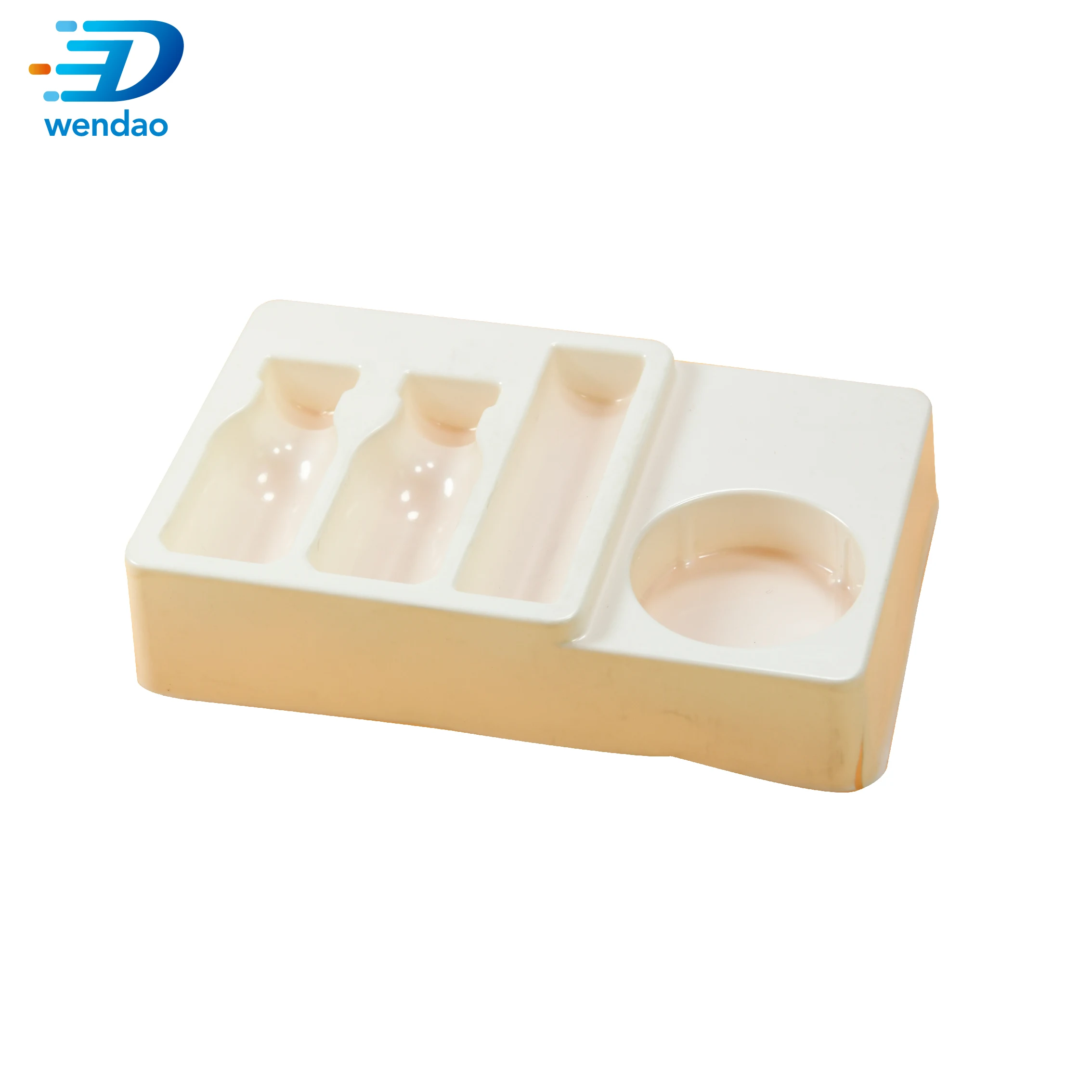 Custom Vacuum Formed Plastic  Tray Medicine Bottle Blister Packaging 2ml 3ml 10ml plastic vial tray