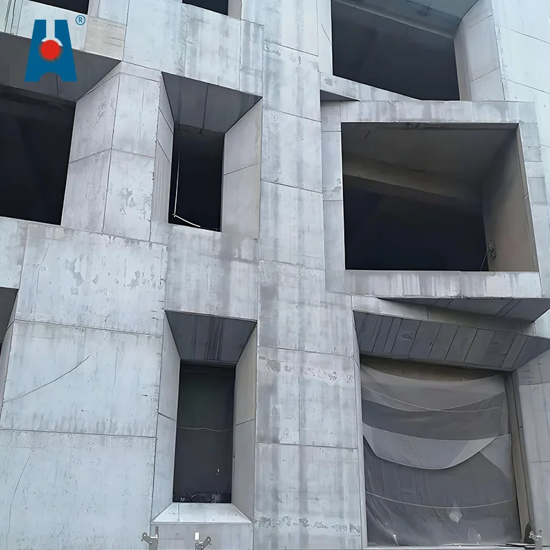 High-Density Light Construction Fireproof Acoustic Fiber Cement Boards Holes Exterior Cladding Building Wall Panel Applications