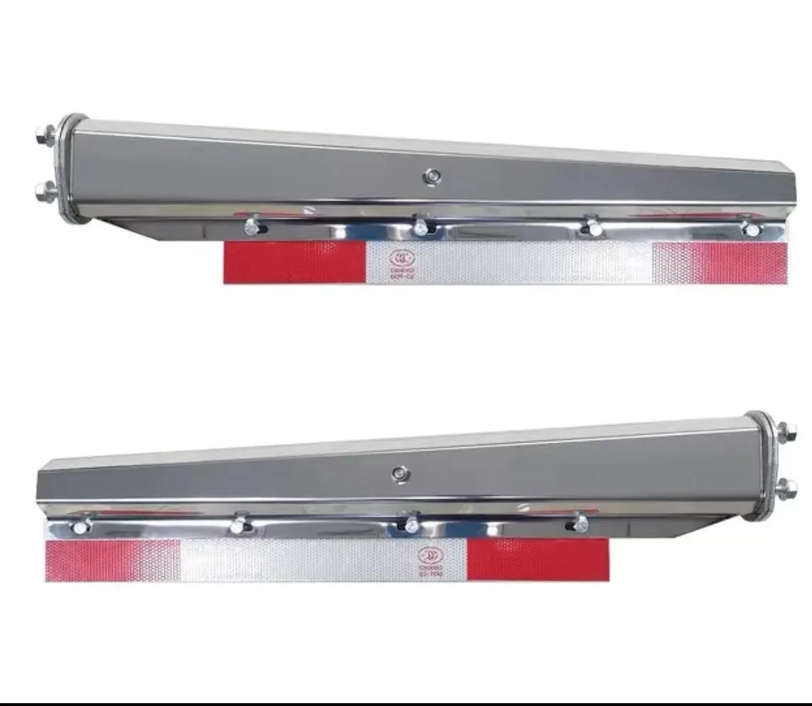 Straight Stainless Steel Mud Flap Hanger Exterior Accessories for Semi-Truck Loaded Mud Guard Mirrors