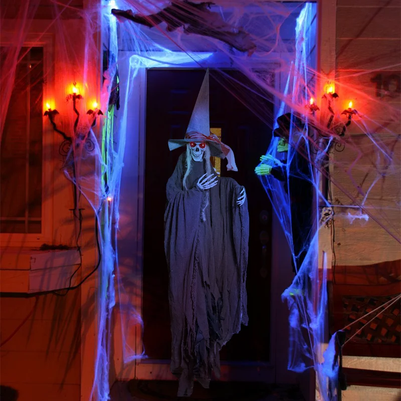 Whole Body Scary Skeleton Human Model Toy 153cm Figure Halloween Hanging Decor