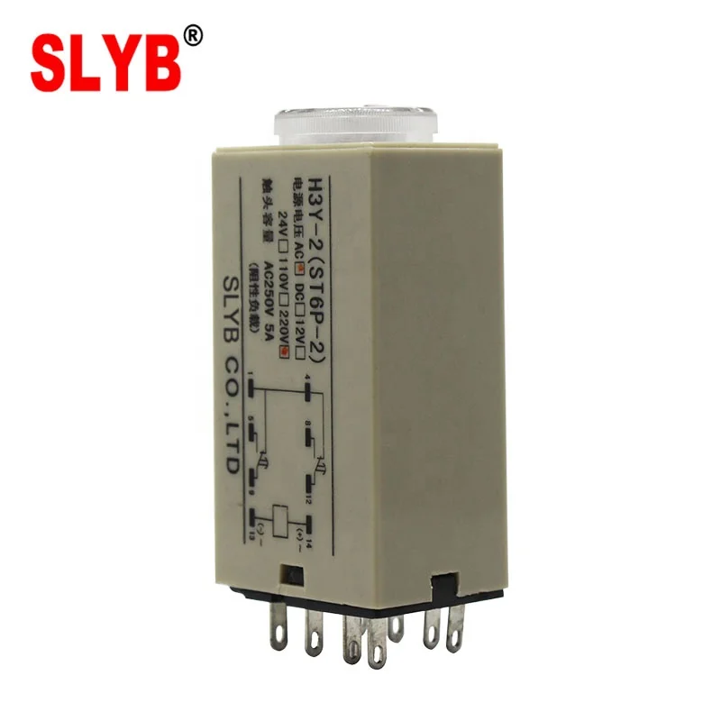  Высококачественное реле задержки времени мини-индикатора H3Y-2 12V