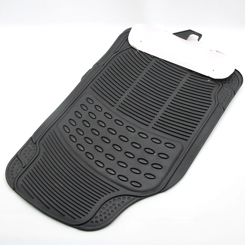 Car interior floor mat universal full set 4 piece odorless heavy duty PVC grey Car Floor Mat