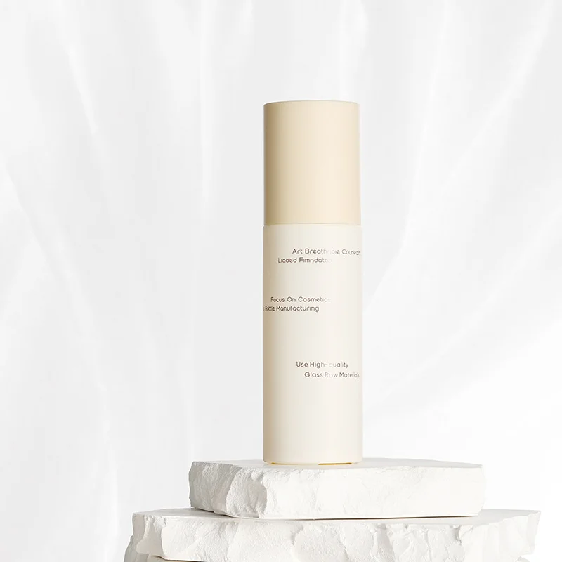 30ml 50ml 60ml 100ml Custom Printing Design Color Empty Skin Care Cosmetic Lotion Glass Bottle With Pressure Pump