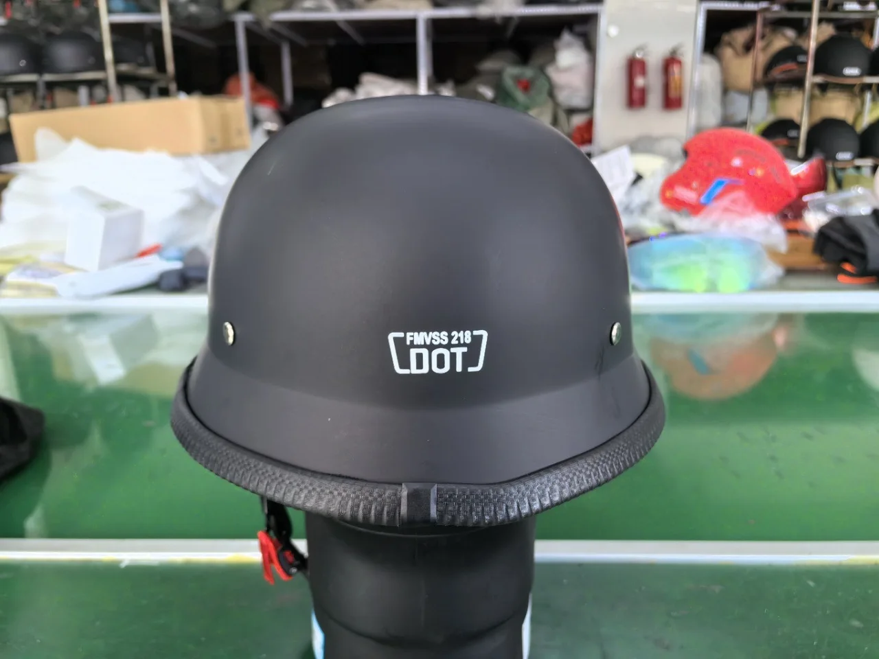 Custom Half Face Helmet for Men Women Motorcycle Helmet German Style Half Helmet for Bike Cruiser Scooter Chopper DOT Approved