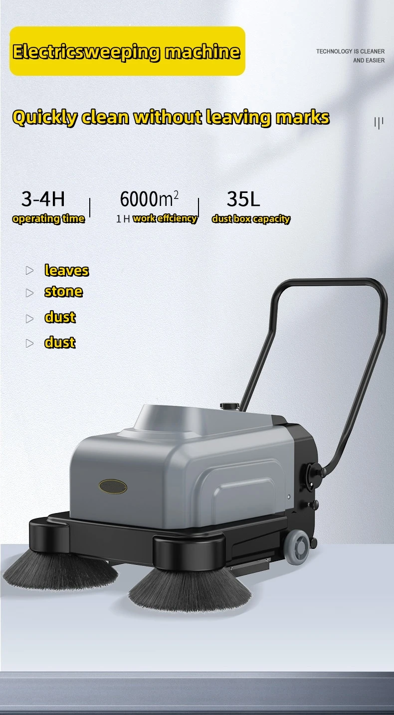 Propelled Stone Dirt Cleaning Commercial Industrial Vacuum Electric power Sweeper Cleaning Equipment