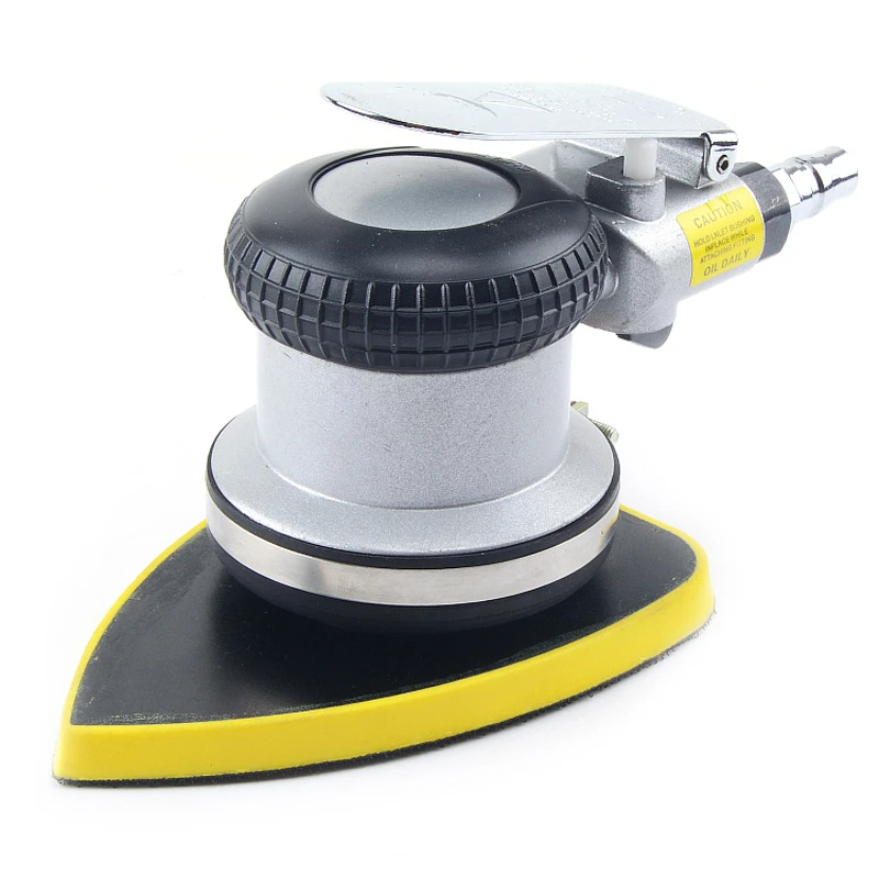 90mm*135mm Air Sander Polishing Wood Metal Pneumatic Buffing Polisher Tools Borntun Triangle Random Orbital Pneumatic Air Sander