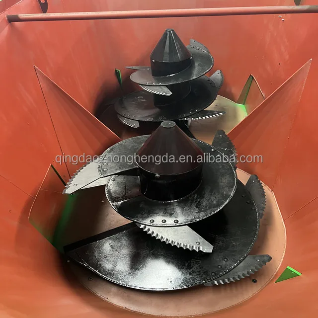 Vertical TMR Feed Mixer for Farm Use Designed to Mix Banana Peel and Other Cattle and Sheep Feeds