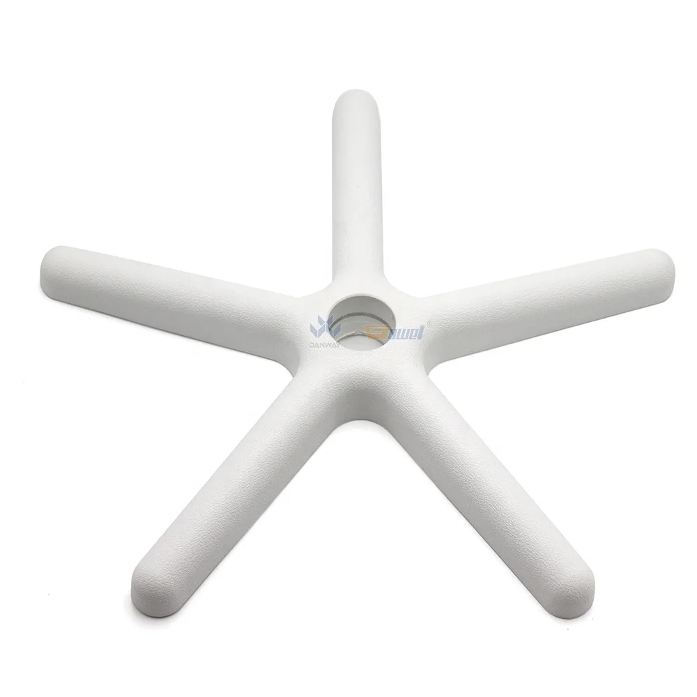 China new upholstery furniture hardware accessories fittings swivel office chair parts 5 star chair plastic legs