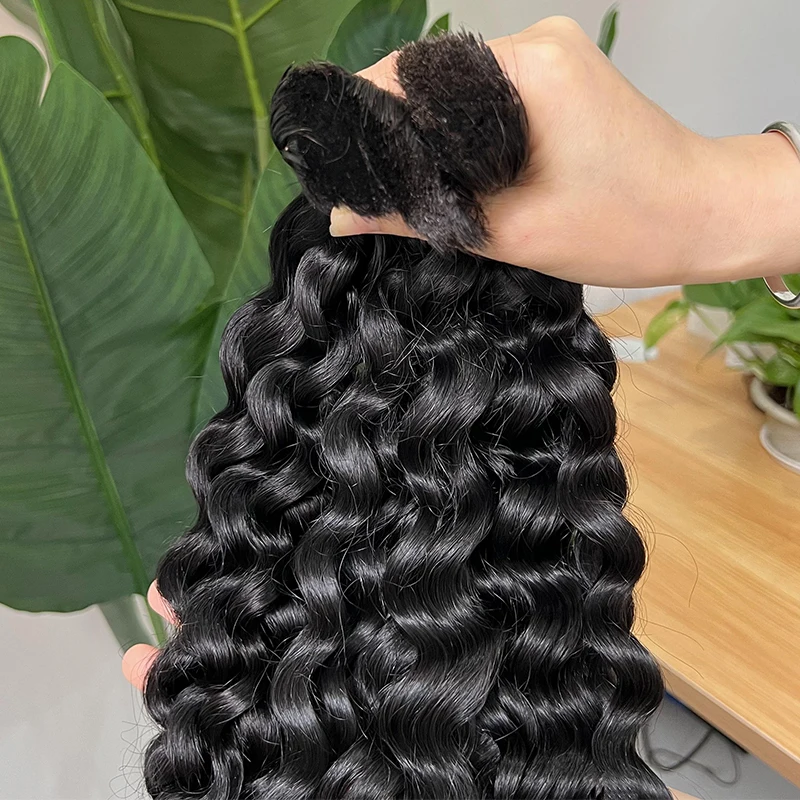 Hair Extension Vendors Virgin Bundles In Bulk Raw Indian 12A Grade Human Braiding Hair Bulk No Weft
