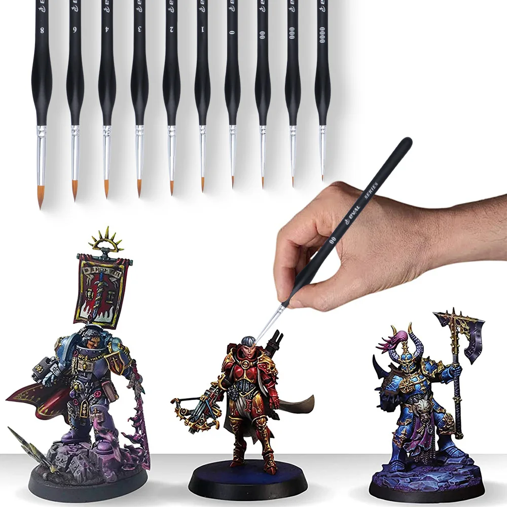Custom Logo 13pcs for Effect Fine Tip Model Painting Brushes Drybrush Set Miniature Model Paint Brushes