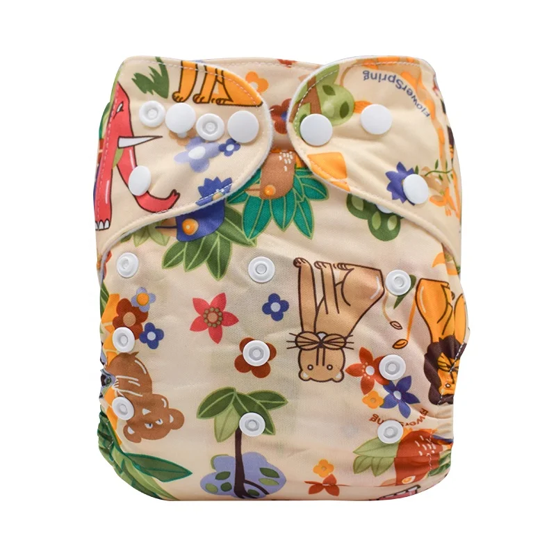 PUL waterproof Baby Reusable diaper Washable Cloth Diapers Nappy With Insert