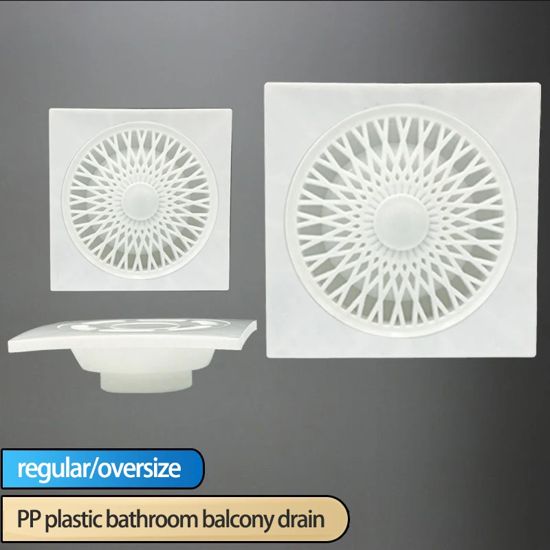 Bathroom Special Floor Drain Sewer Floor Drain Cover PP Plastic Engineering Floor Drain