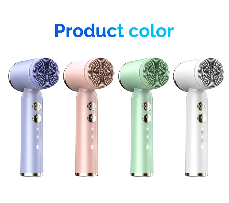 Portable Electric Skin Body Face Deep Spa Waterproof Rotating Cleaning Scrubber Facial Cleansing Brush Exfoliating Spin Brush