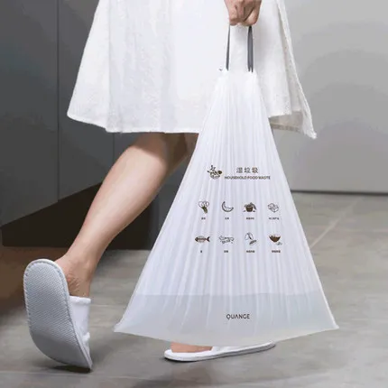 Custom plastic compostable bin waste bag oxo 100% biodegradable plastic compostable dustbin drawstring trash bags 13 gallon