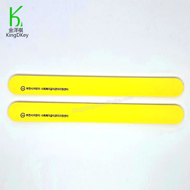 Free sample bulk cheap custom logo printing slap on band pat circle pvc rubber bracelet silicone slap wristband for kids