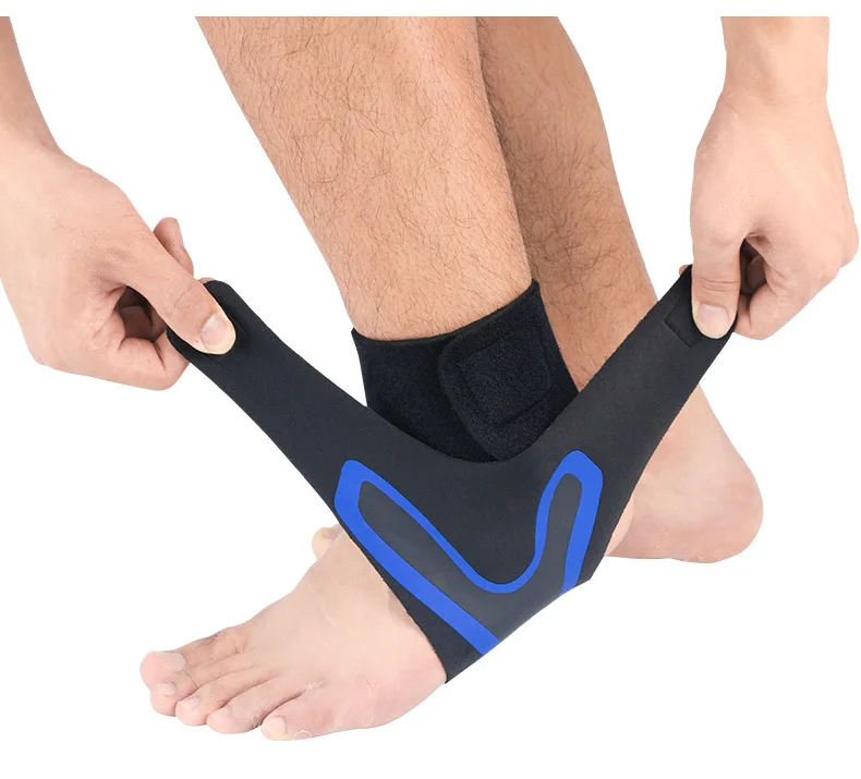 Breathable Adjustable Sport Skin Friendly Athletic Neoprene Protective Ankle Support Brace