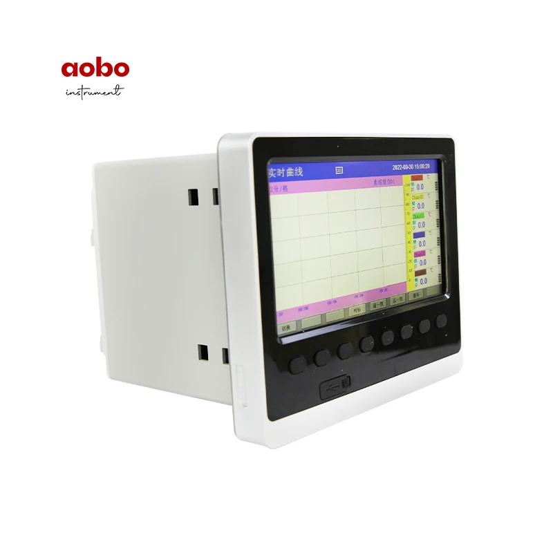 5.6/7 Inch LED Color Screen Thermocouple Paperless Recorder 4G Input Channels Touch Output Pressure Customizable OEM Support
