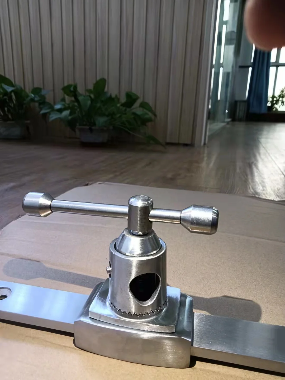 Metal Material Stainless Steel Slider Hospital Bed Leg Frame Parts Gynecology Bed